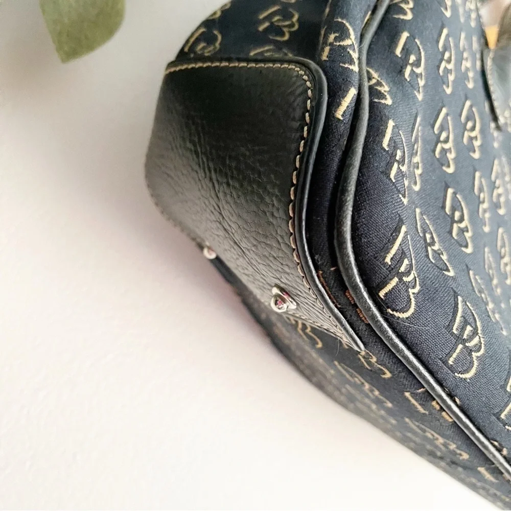 Dooney & Bourke Black Signature Print Purse - Picture 4 of 15